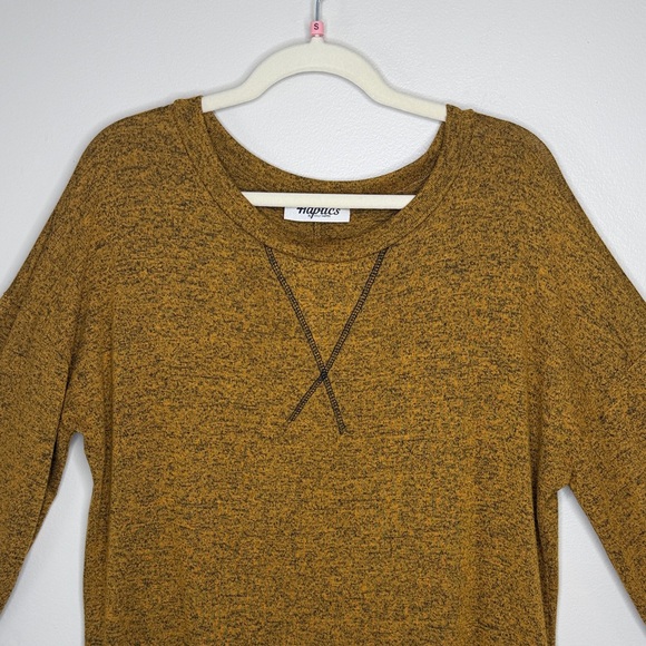 Haptics Mustard Yellow Stretch Blouse Size Small - Picture 2 of 13